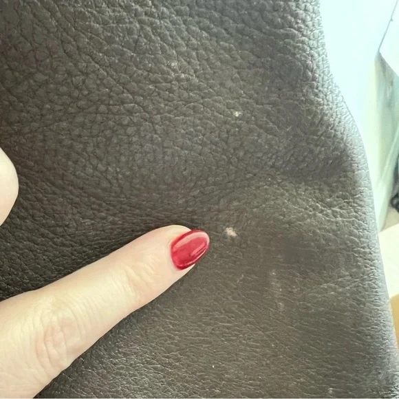 Coach Madison Pebbled Leather Tote in Espresso/Eggplant - Picture 9 of 16